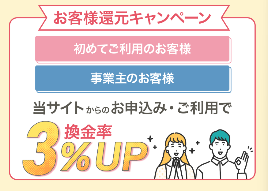 キャッシュネクストはお客様還元キャンペーンを実施中