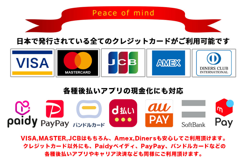 イージーサポートの対応カードブランド