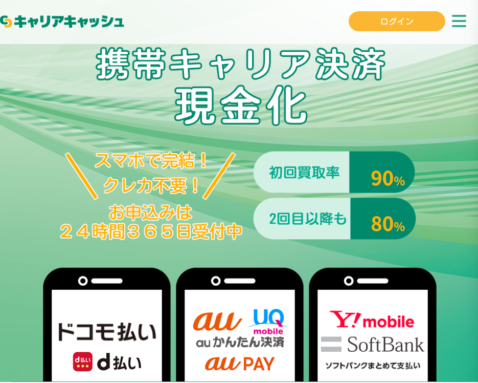 キャリアキャッシュの概要