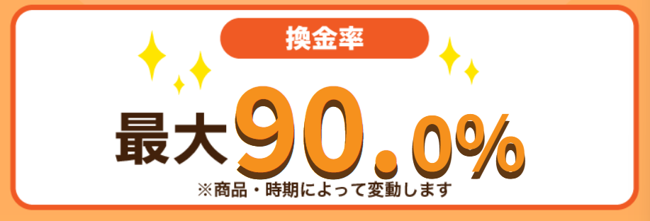 買取ガンジーの換金率