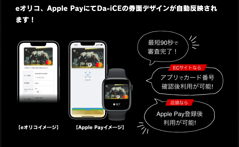 eオリコ・Apple Payでの利用