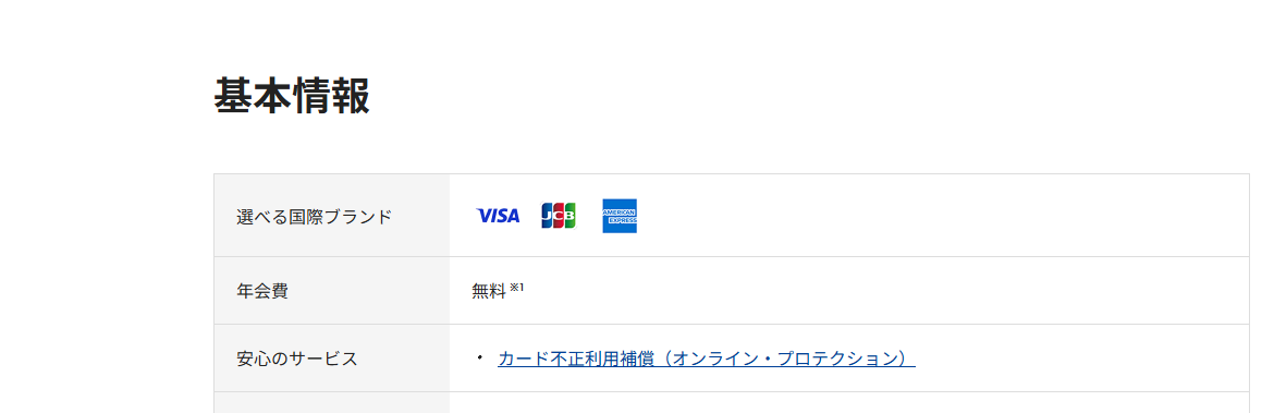 東京ドームシティカード《セゾン》のページの基本情報。年会費などを記載している