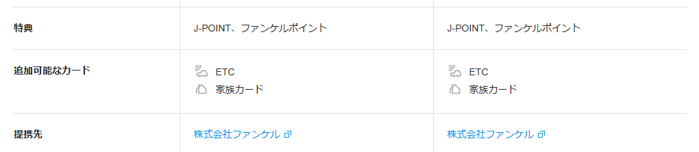 JCBのFANCL PREMIUM CARD JCBのページの基本情報。特典と提携先を記載している