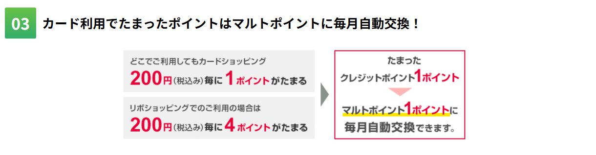マルトクレジットカードの特徴