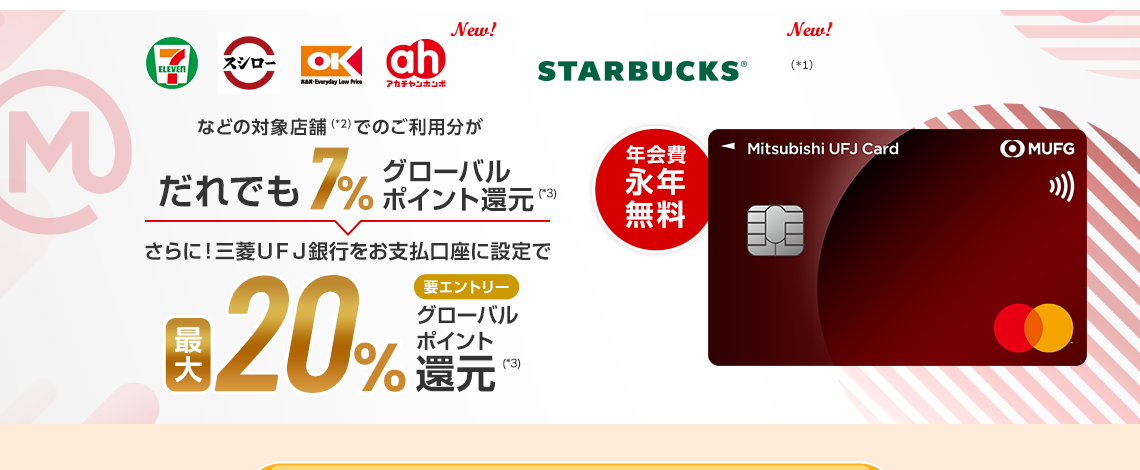 三菱UFJニコスの三菱ＵＦＪカードのページ