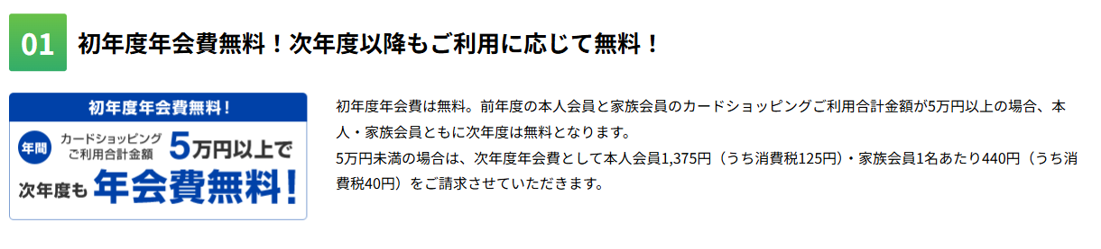 PC DEPOT カードの特徴