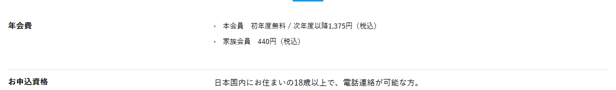 ライフカードStellaの年会費などの基本情報