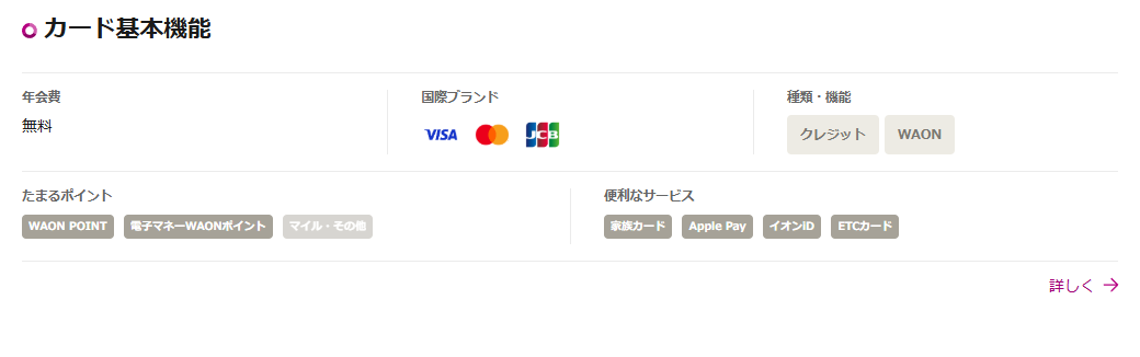 マルエツカードのカード基本機能（年会費・国際ブランド・たまるポイント）