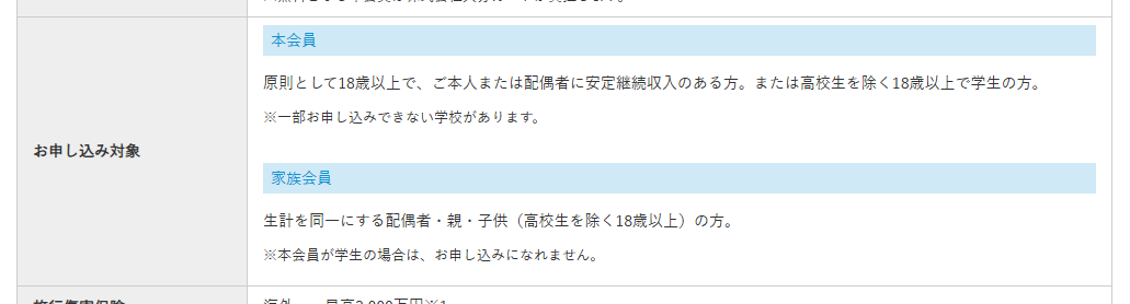 大分銀行提携一般カードの公式ページ：申し込めるのは原則18歳以上で、本人か配偶者に安定収入がある