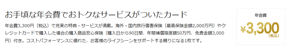 P-oneカード＜G＞の年会費などの基本情報