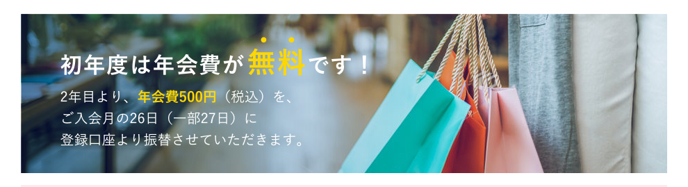 井筒屋ウィズカードの年会費などの基本情報