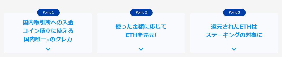 Zaif Cardの公式ページ：国内取引所への入金 コイン積立に使える 国内唯一