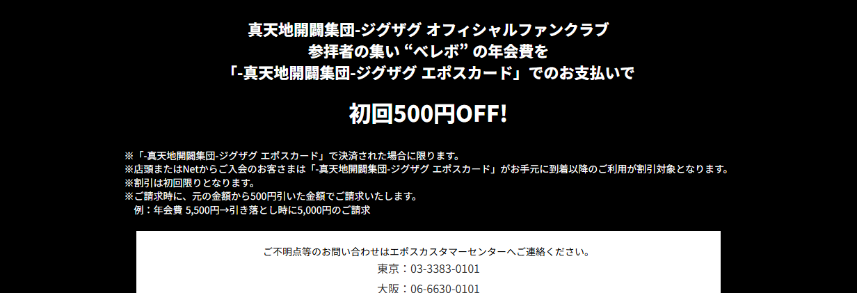 -真天地開闢集団-ジグザグエポスカードの年会費などの基本情報